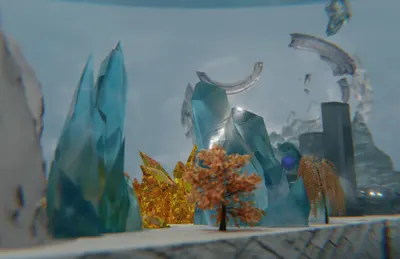 场景练习 · 水晶微缩景观
